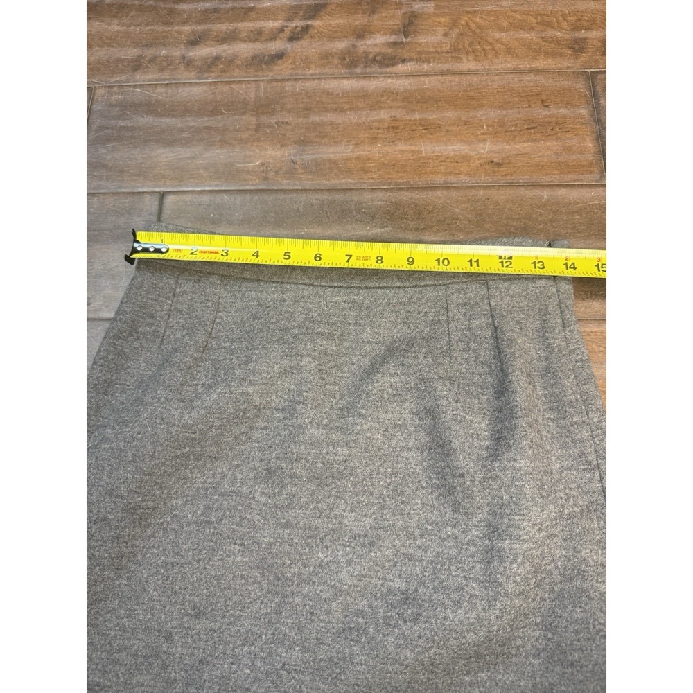 Gucci Pencil Skirt Wool Cashmere Knee Length Lined | Gray | Size IT 38 US XS - Picture 9 of 10